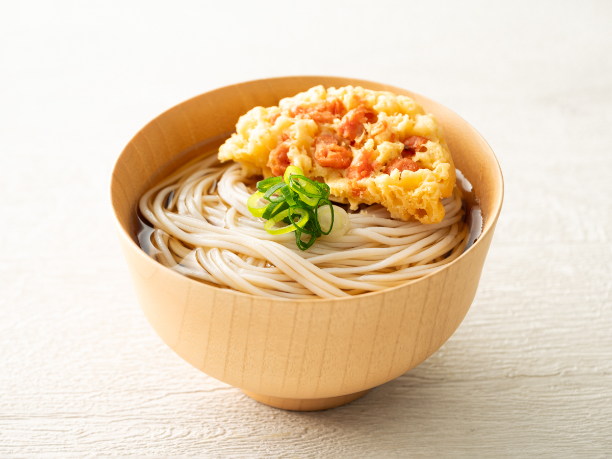 【東神田限定ご当地メニュー】 更科蕎麦と海老のかき揚げ