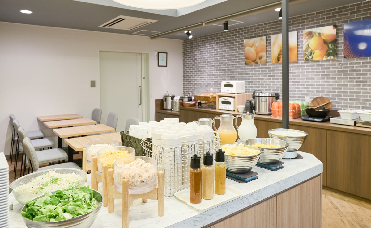 【無料朝食サービス】バランスを意識したメニュー