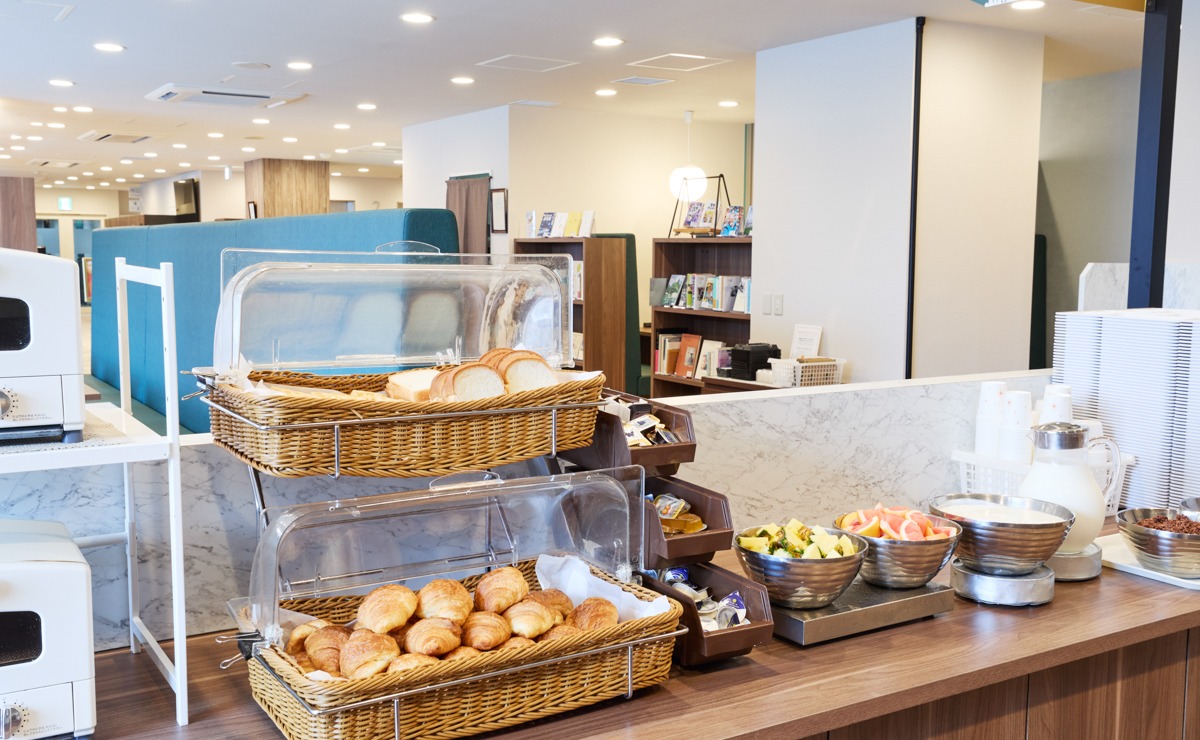 【無料朝食】その日の気分で楽しめるラインナップです