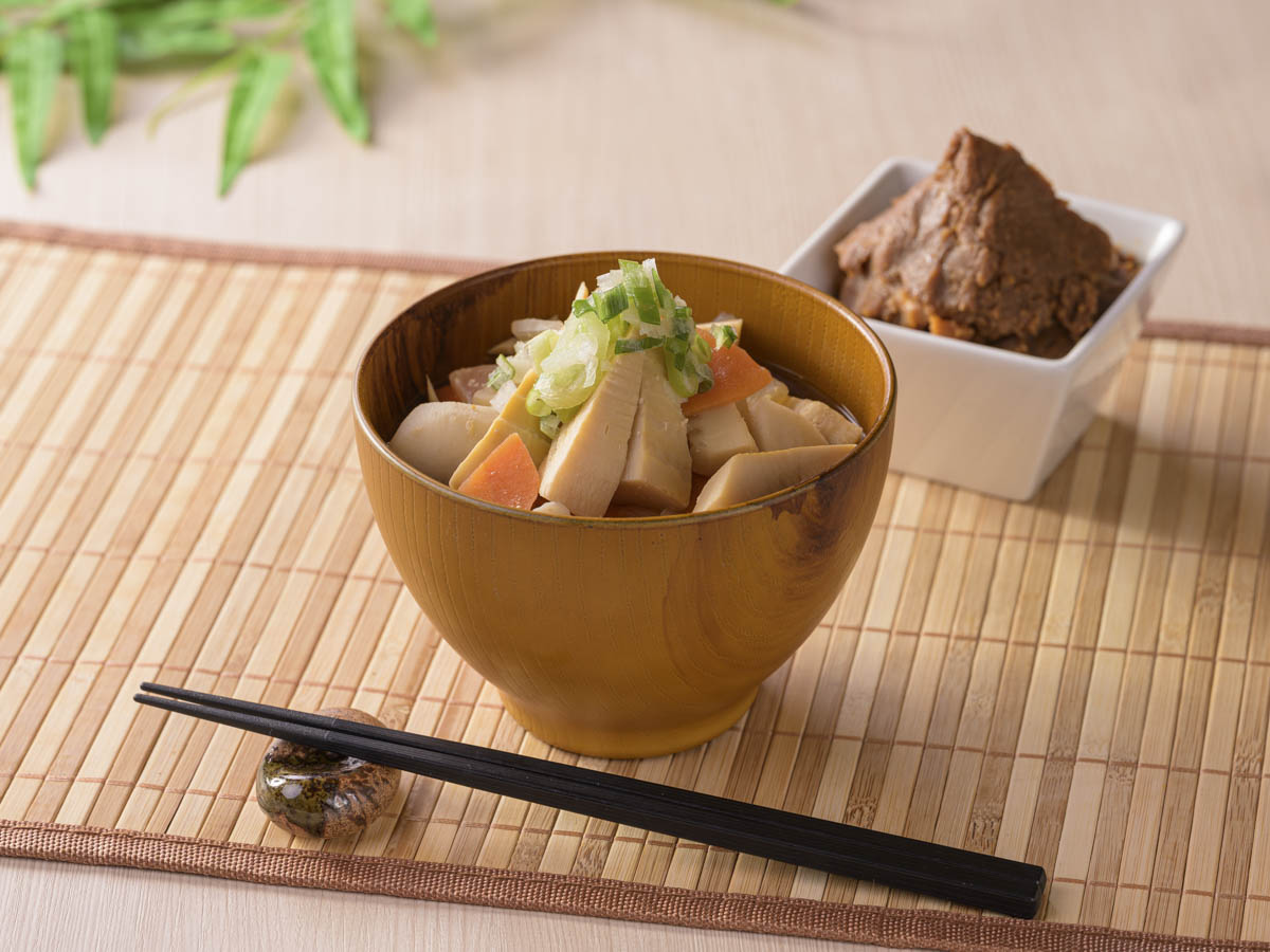 【新潟県産味噌使用】山の恵みを味わう　竹の子汁