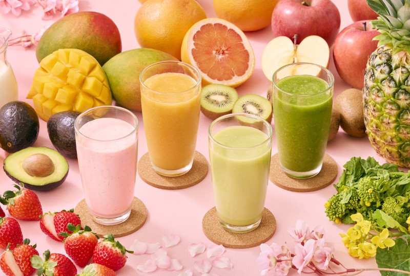 【春限定】旬の食材がぎゅっと詰まった、春色こだわりスムージー