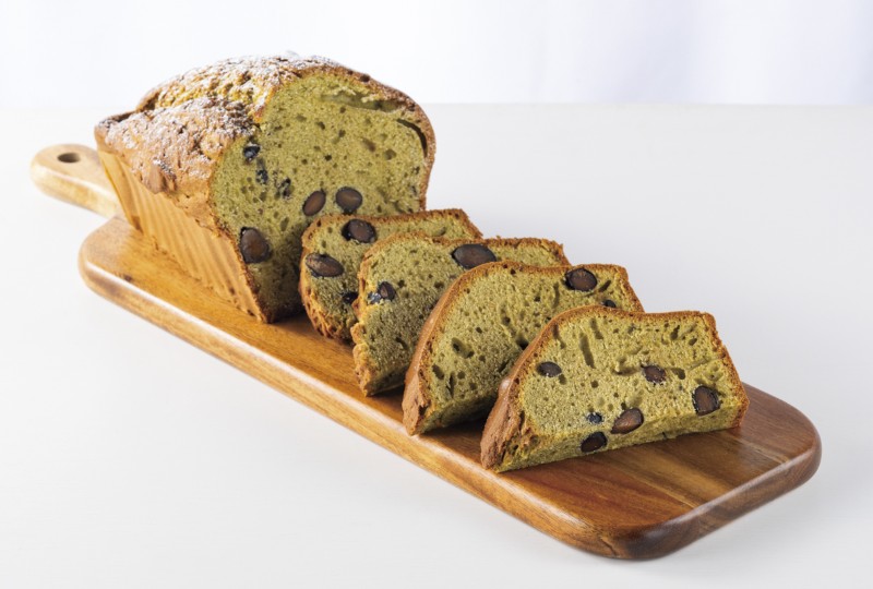 【京都東寺限定地産地消メニュー】自家製抹茶パウンドケーキ