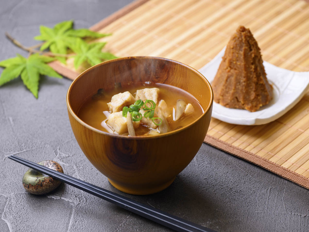 富山名物たら汁ハト麦みそ