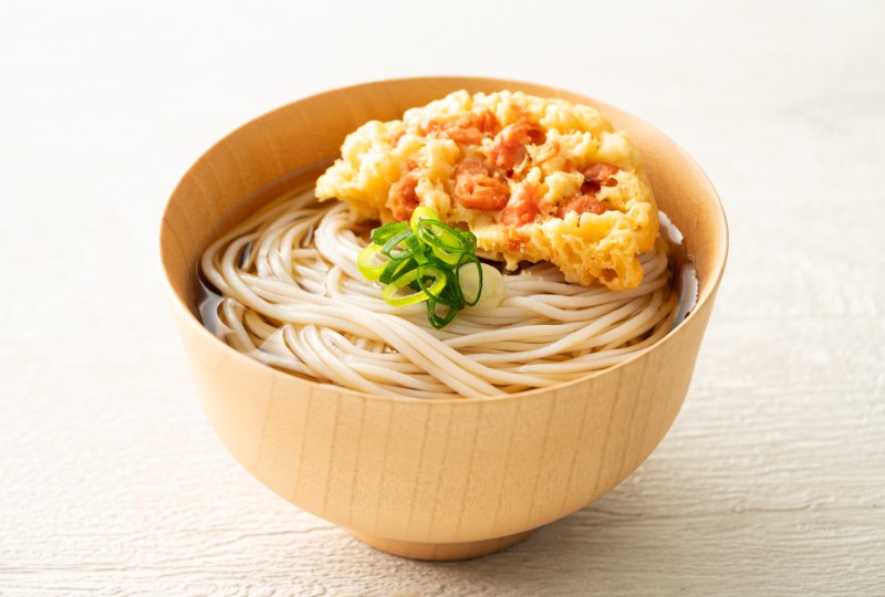 【東神田限定ご当地メニュー】 更科蕎麦と海老のかき揚げ