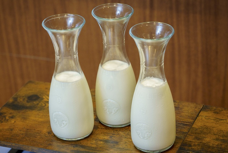 北海道産3種の牛乳