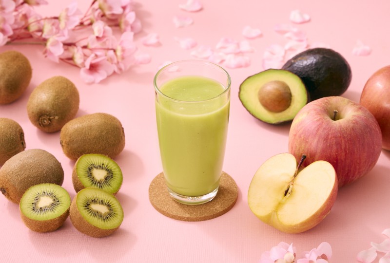 キウイとりんごのスムージー
