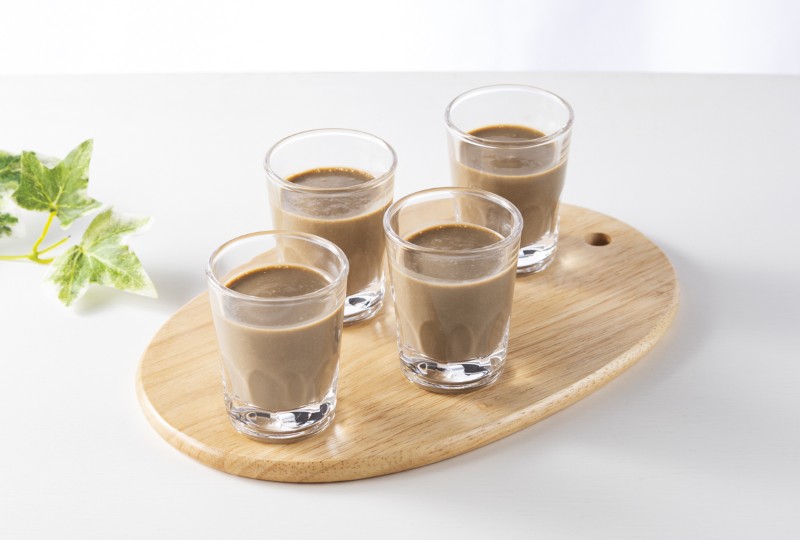 【京都東寺限定地産地消メニュー】自家製ほうじ茶プリン