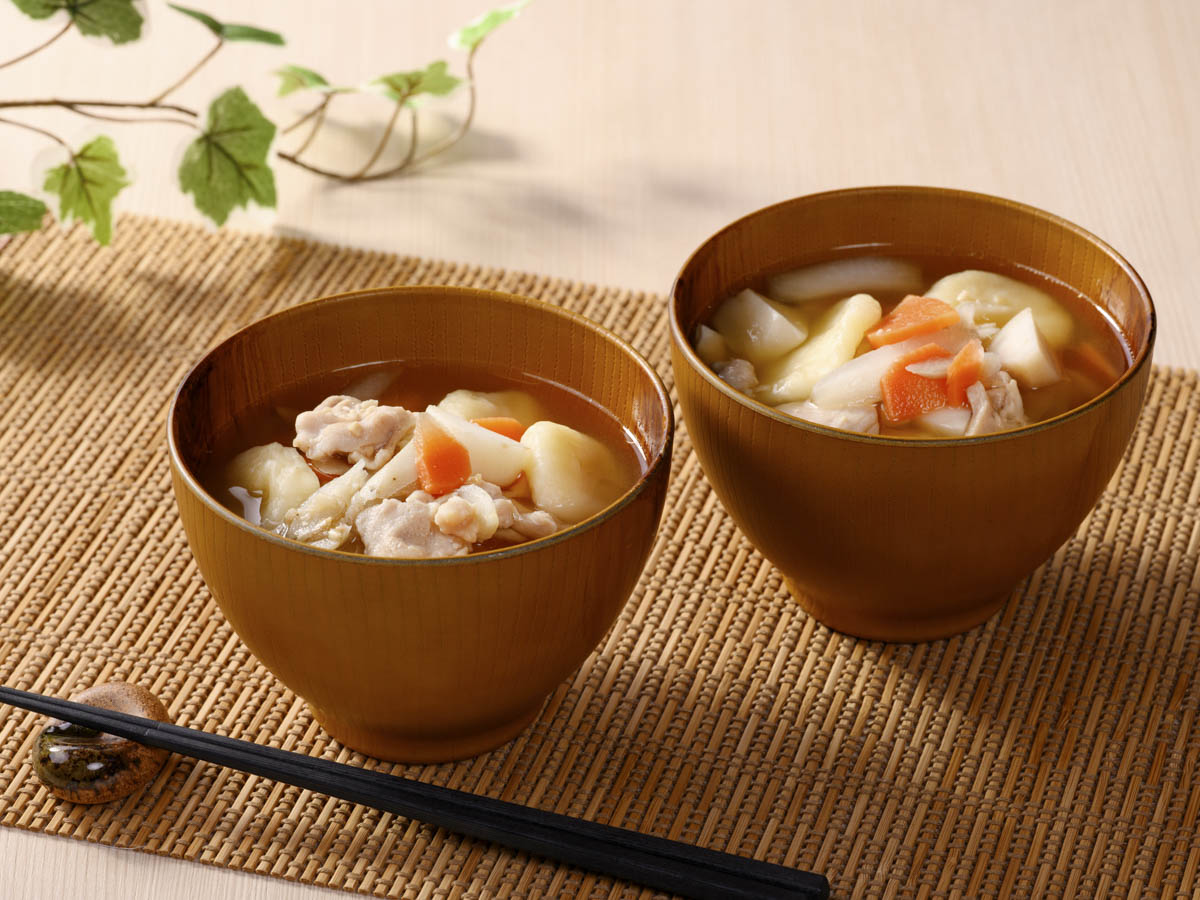 【広島県産ねぎ使用】だんご汁