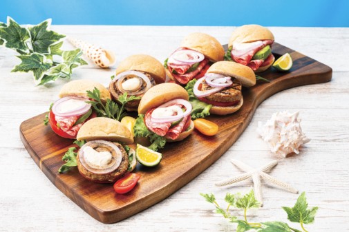 旅の朝を彩る ミニバーガー