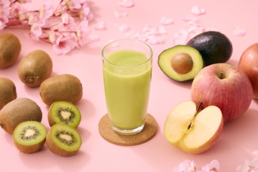 キウイとりんごのスムージー