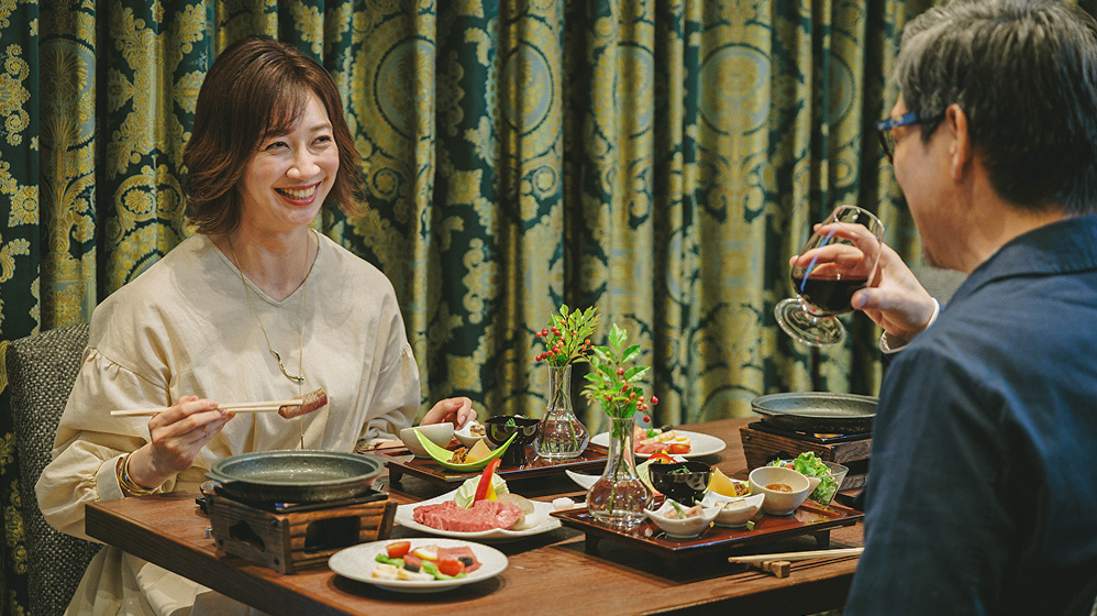 ゆったりと過ごせる食事の時間