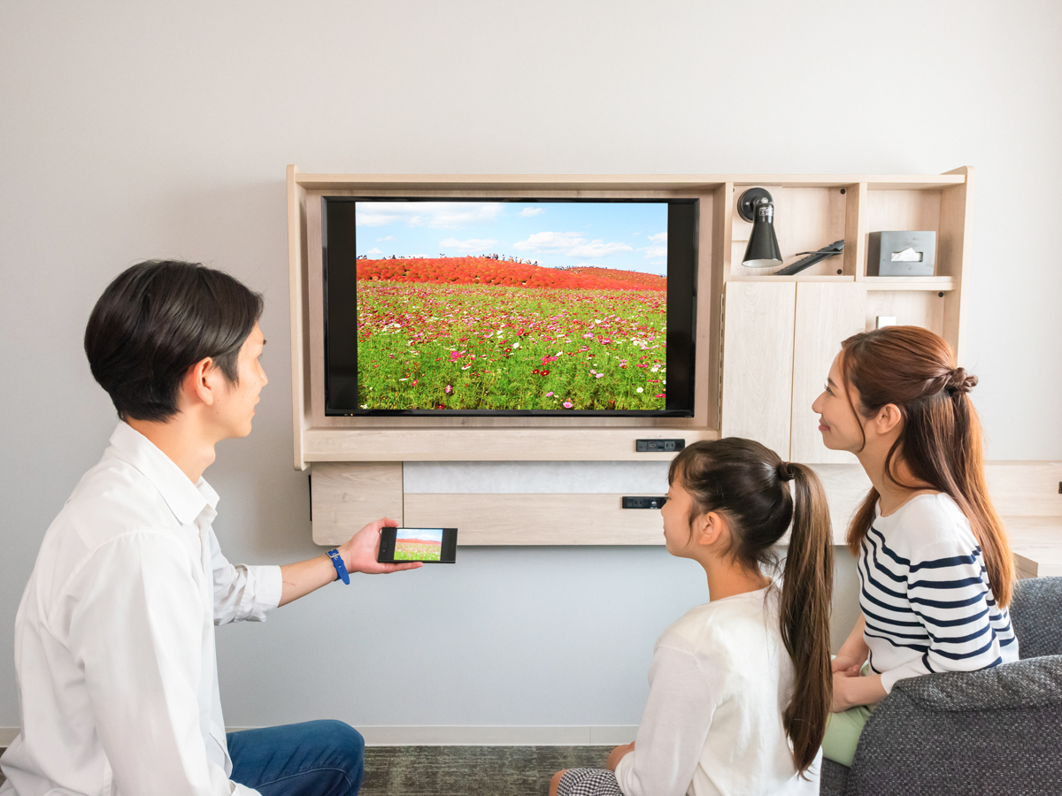 キャスト機能搭載テレビ設置　※イメージ