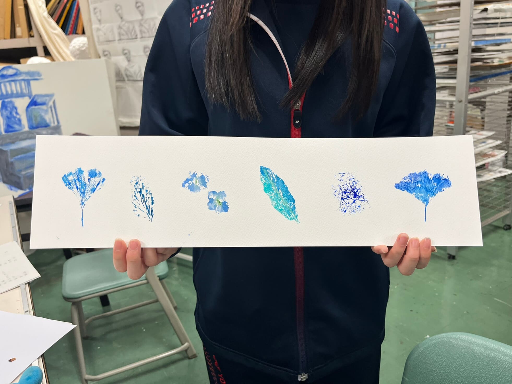 完成したボタニカルペイントアート