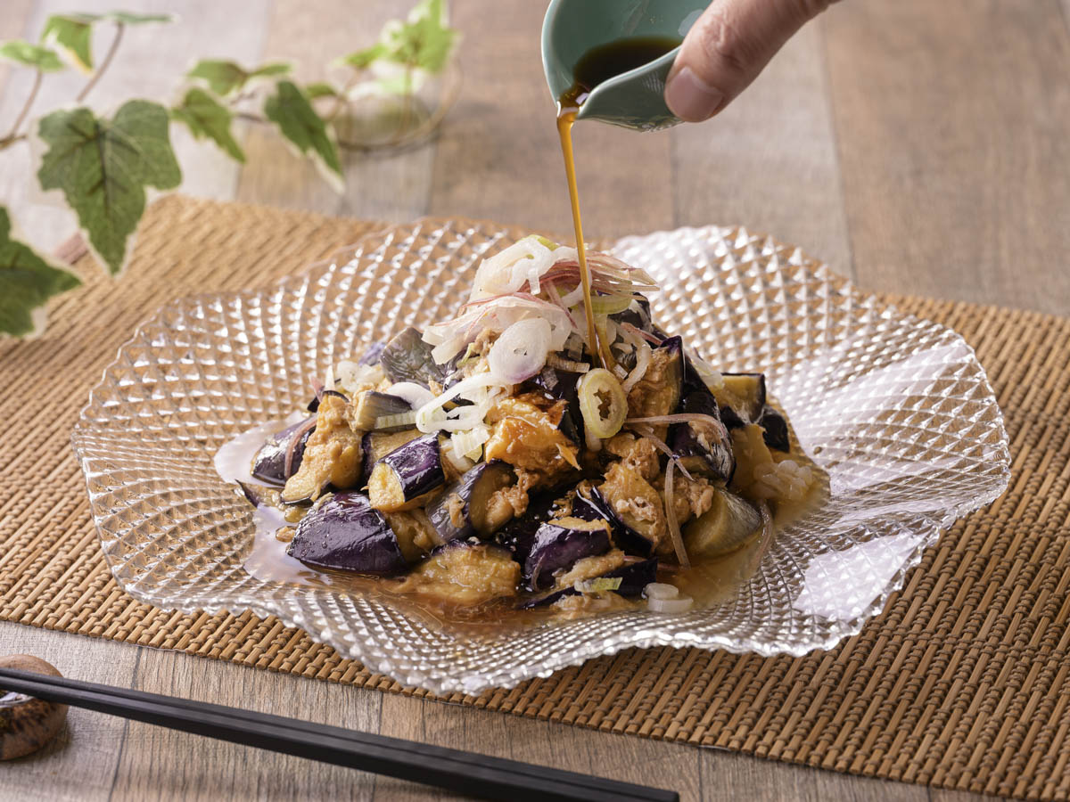 高知のゆず香る　なすのたたき