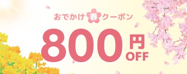 【おでかけ春クーポン！全店で使える800円割引】※3月20日までのご予約限定