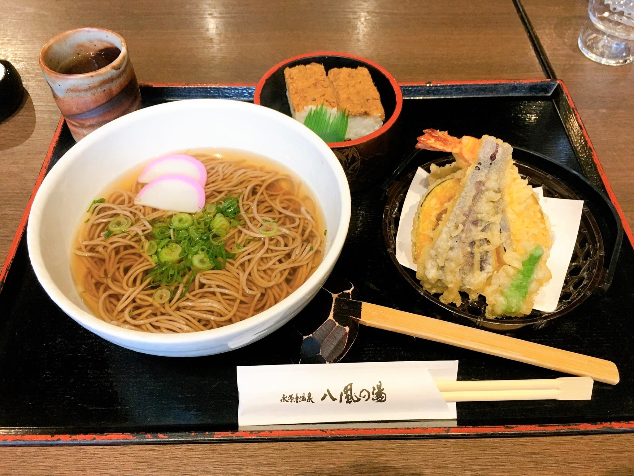 永源寺温泉　八風の湯　お食事（そば）