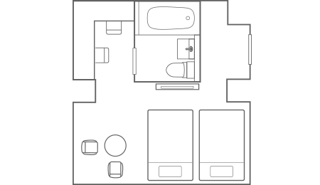 ツインハイクラス_平面図