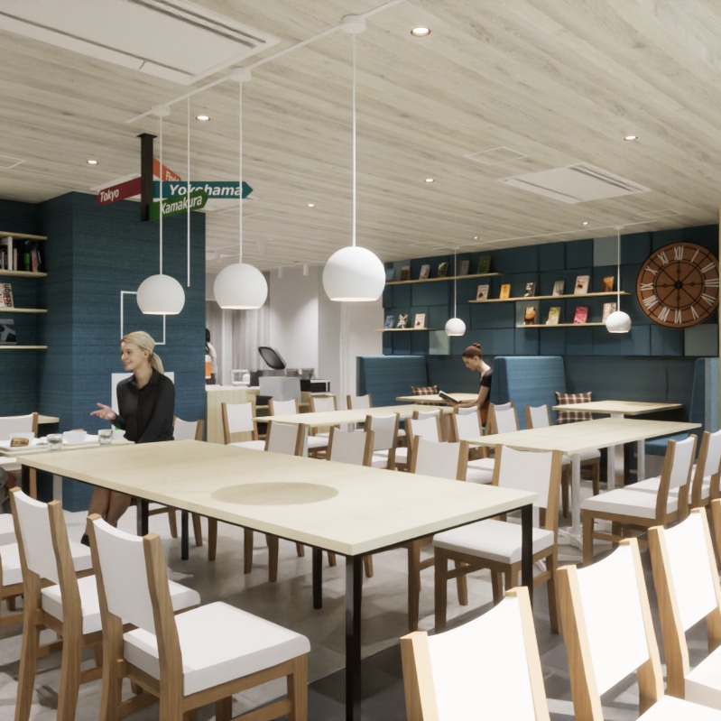 コンフォートホテル横浜関内　コンフォートライブラリーカフェ