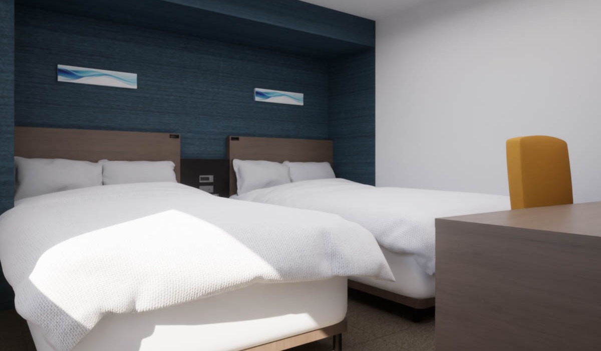 2026年3月リニューアル【ユニバーサルルーム】ベッド幅120cm◆サータブランドマットレス