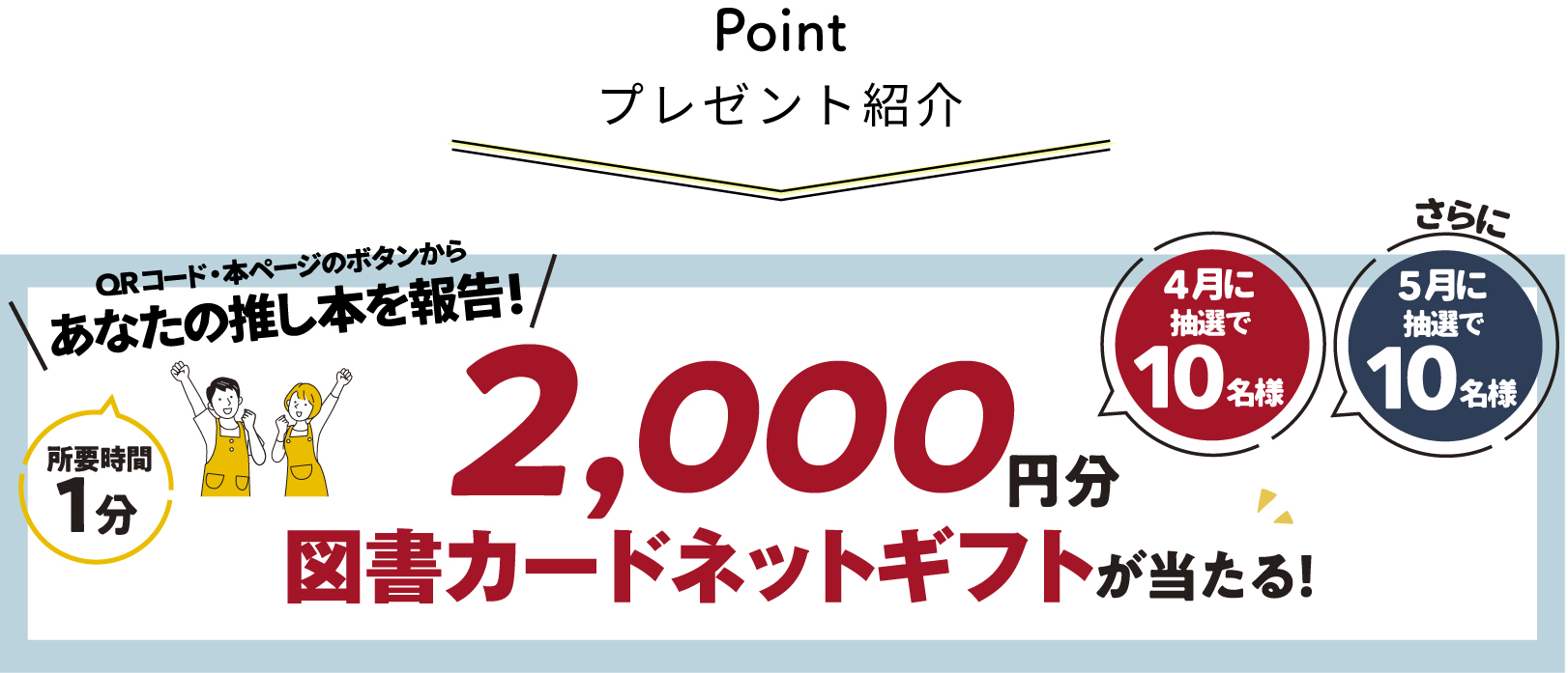 あなたの推し本発見キャンペーン　プレゼント紹介