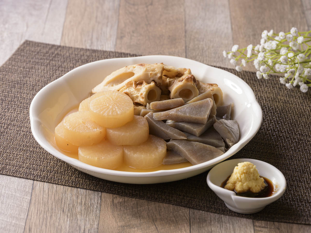 生姜醤油で食べる姫路おでん