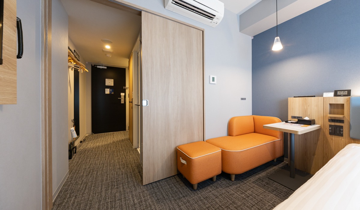 扉で仕切ることでプライベート空間を保てます