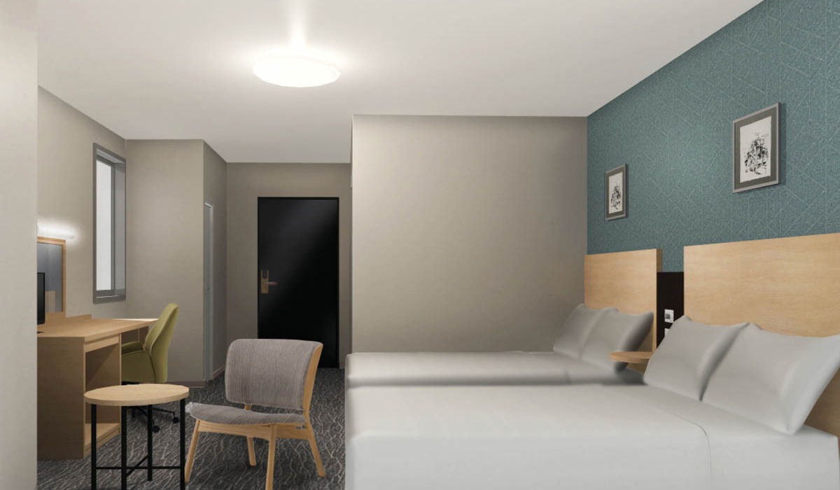 2026年4月リニューアル【ユニバーサルルーム】ベッド幅122cm◆サータブランドマットレス