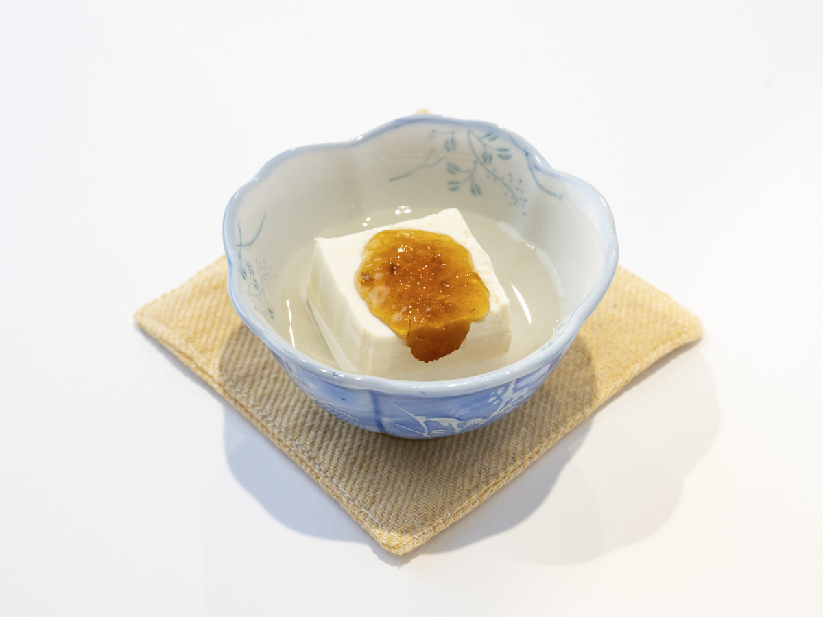 【京都堀川五条限定地産地消メニュー】湯豆腐九条ネギのポン酢ジュレ