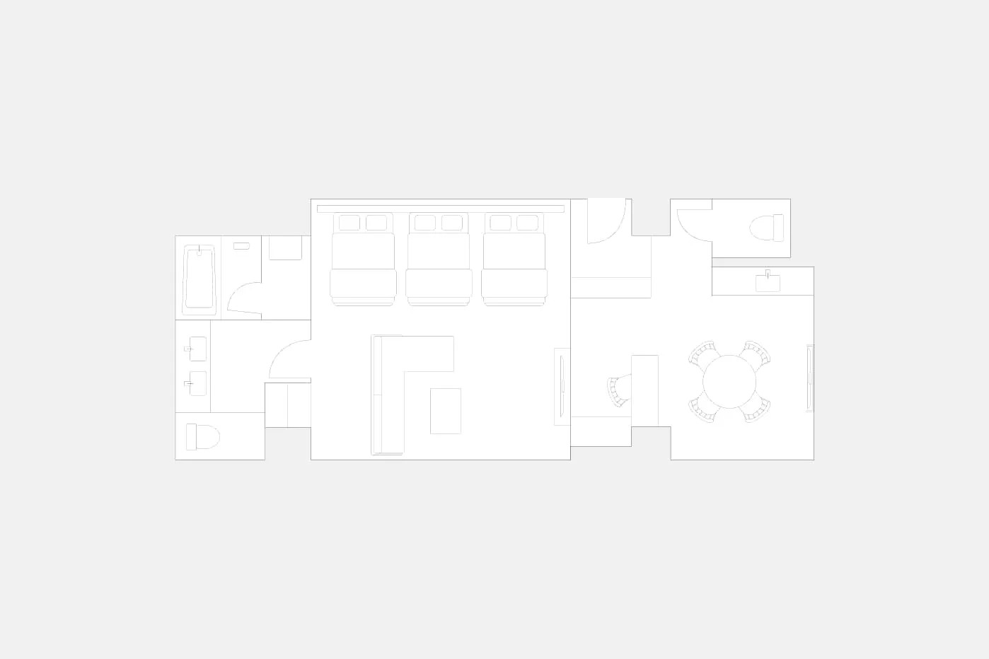 ジ・アラウンドパノラマスイート間取り図
