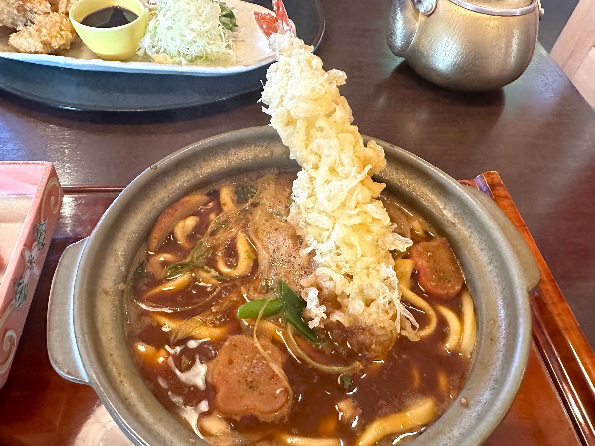 和食麺処朝日屋　大海老天味噌煮込みうどん