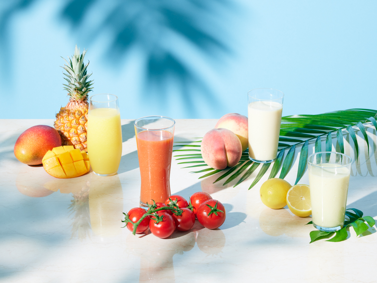 夏限定スムージー 集合写真
