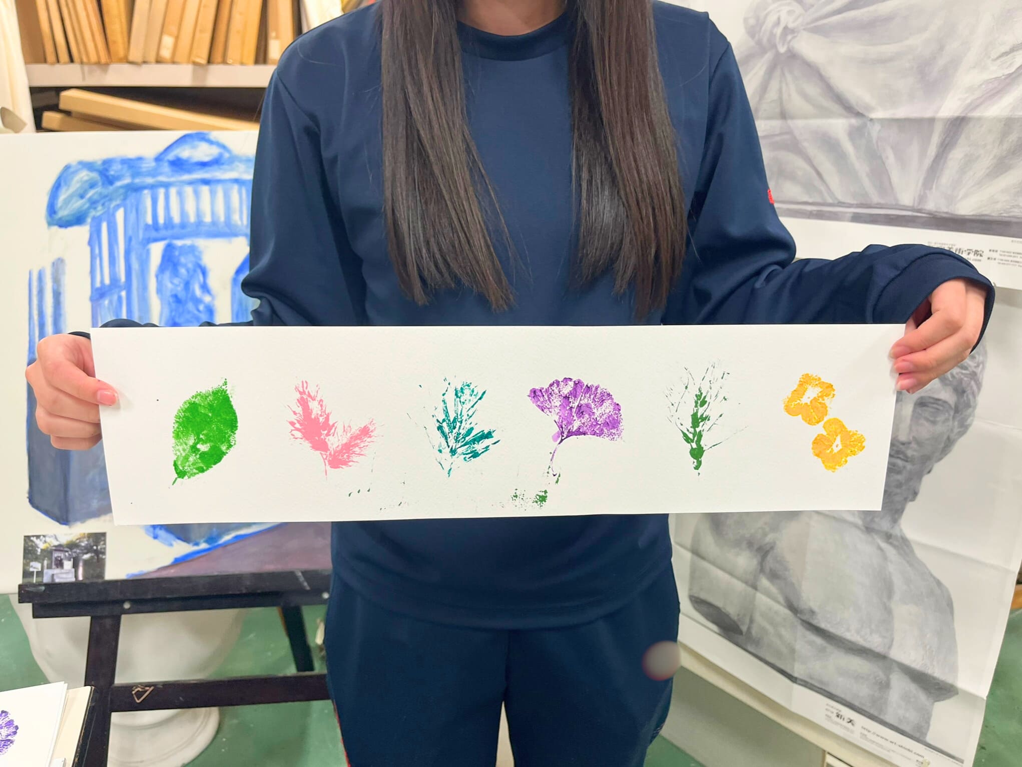 完成したボタニカルペイントアート