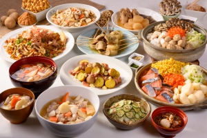 全国各地で生産された食材をふんだんに使用した地産地消メニュー