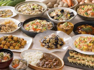 地域の食材を用いたさまざまな地産地消メニュー