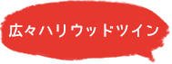 広々ハリウッドツイン